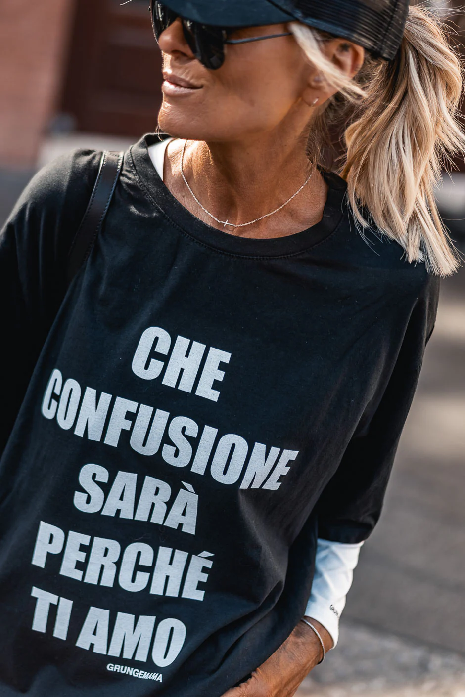 T-shirt Grungemama Ti amo noir - Image 5