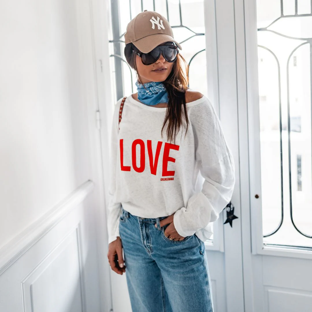 T-SHIRT LOVA BLANC