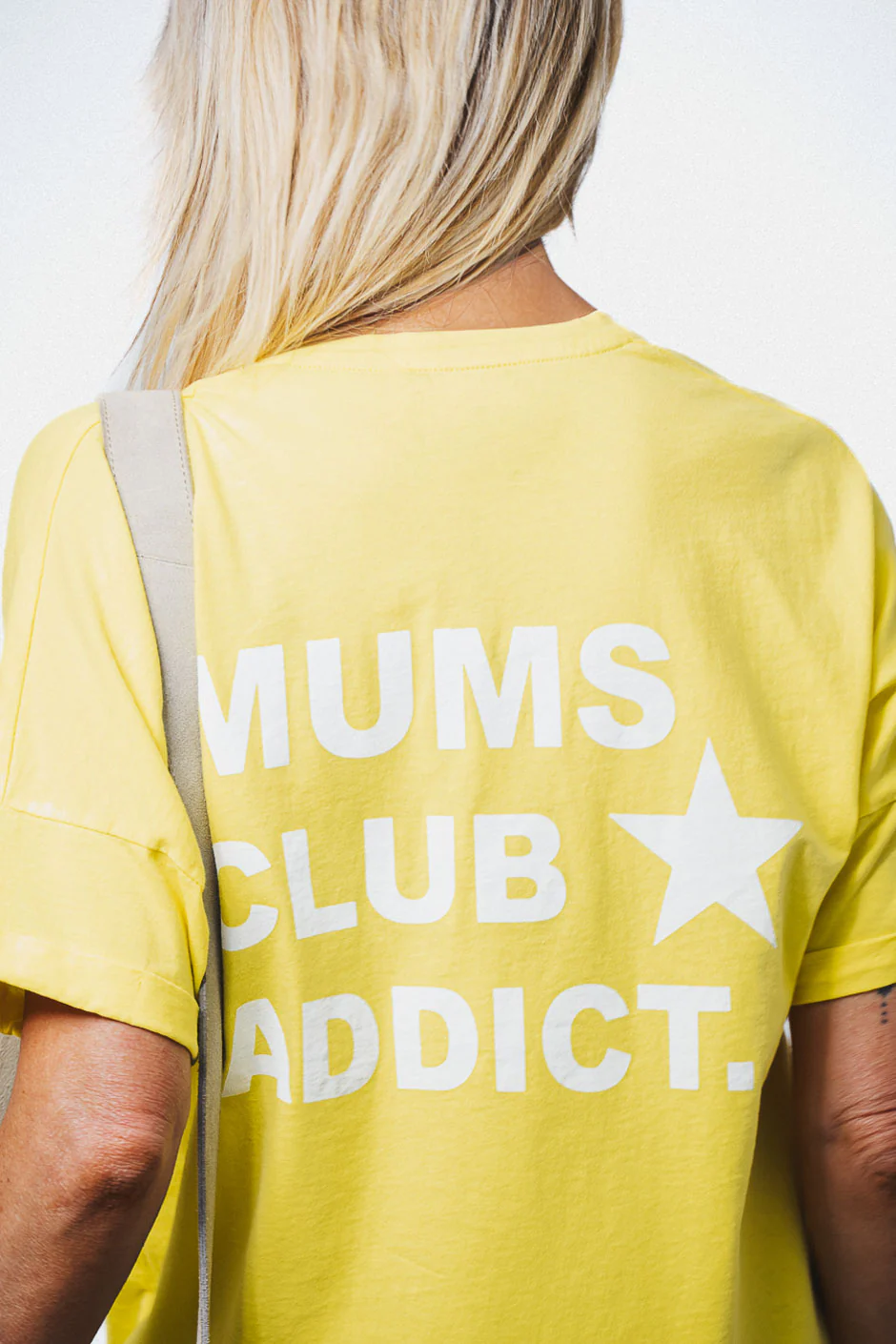 T-SHIRT MUMS ADDICT JAUNE - Image 8