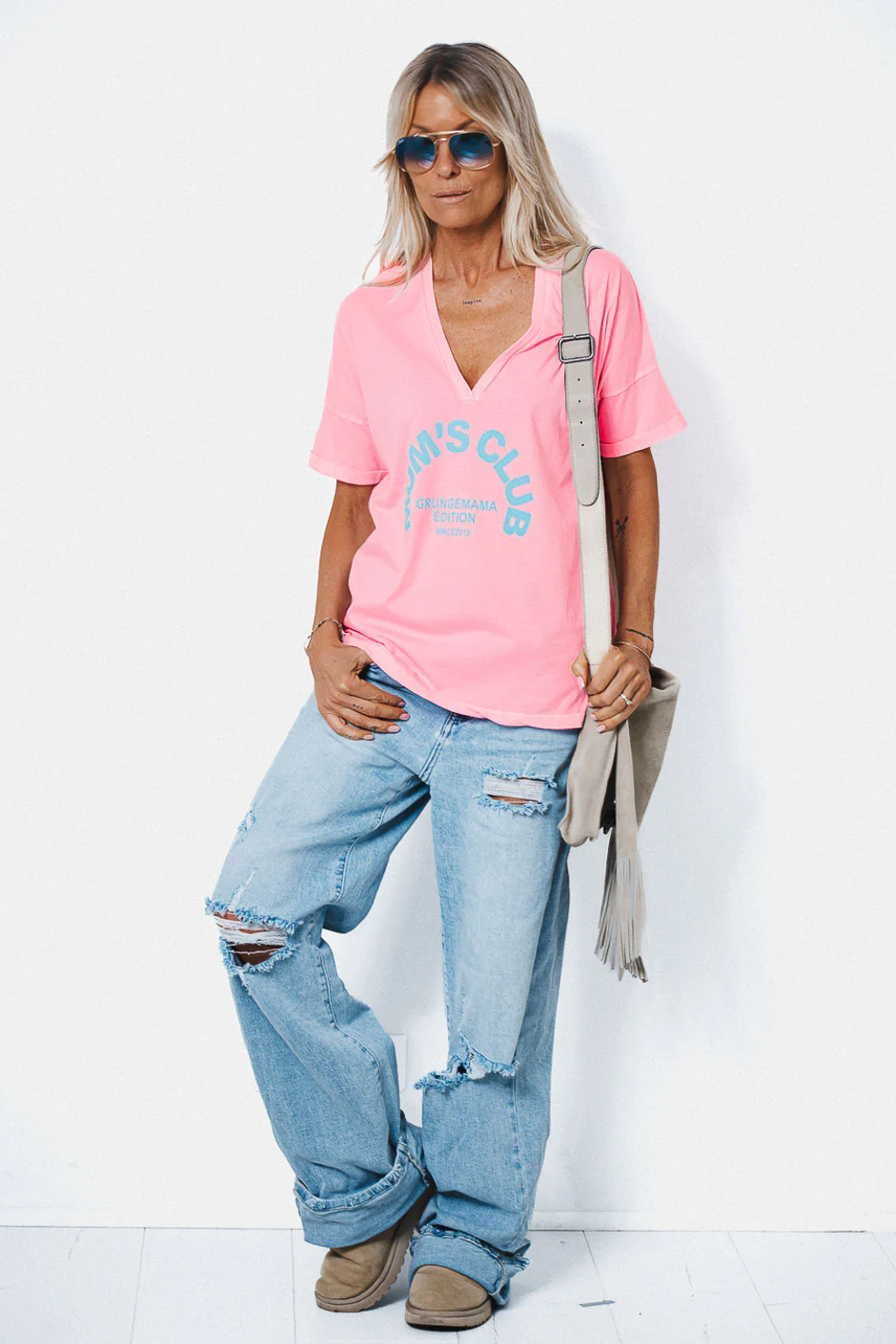T-SHIRT MUMS CLUB ROSE