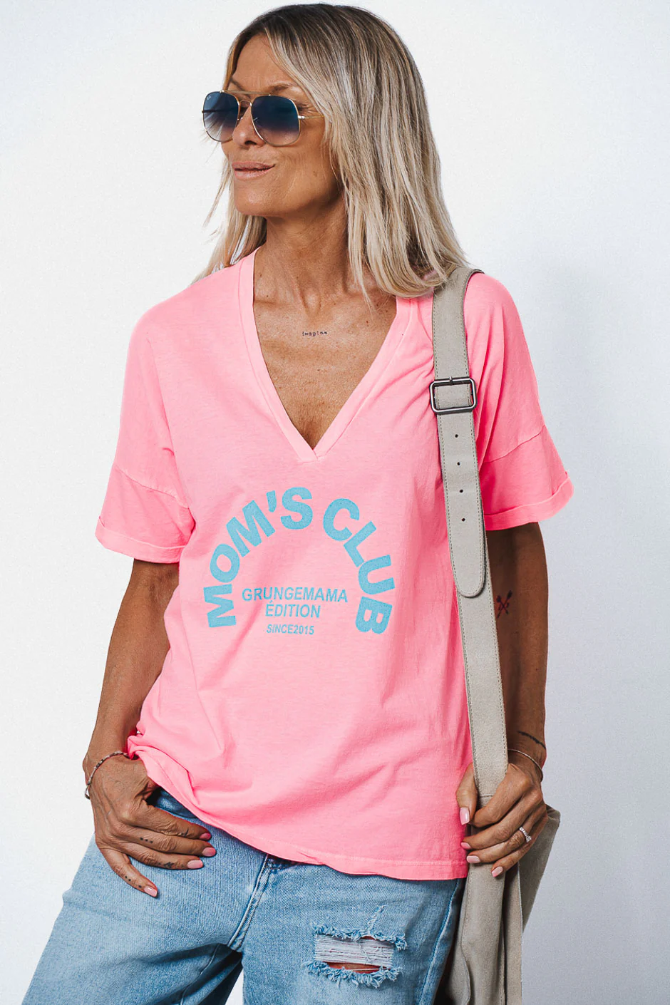 T-SHIRT MUMS CLUB ROSE - Image 5