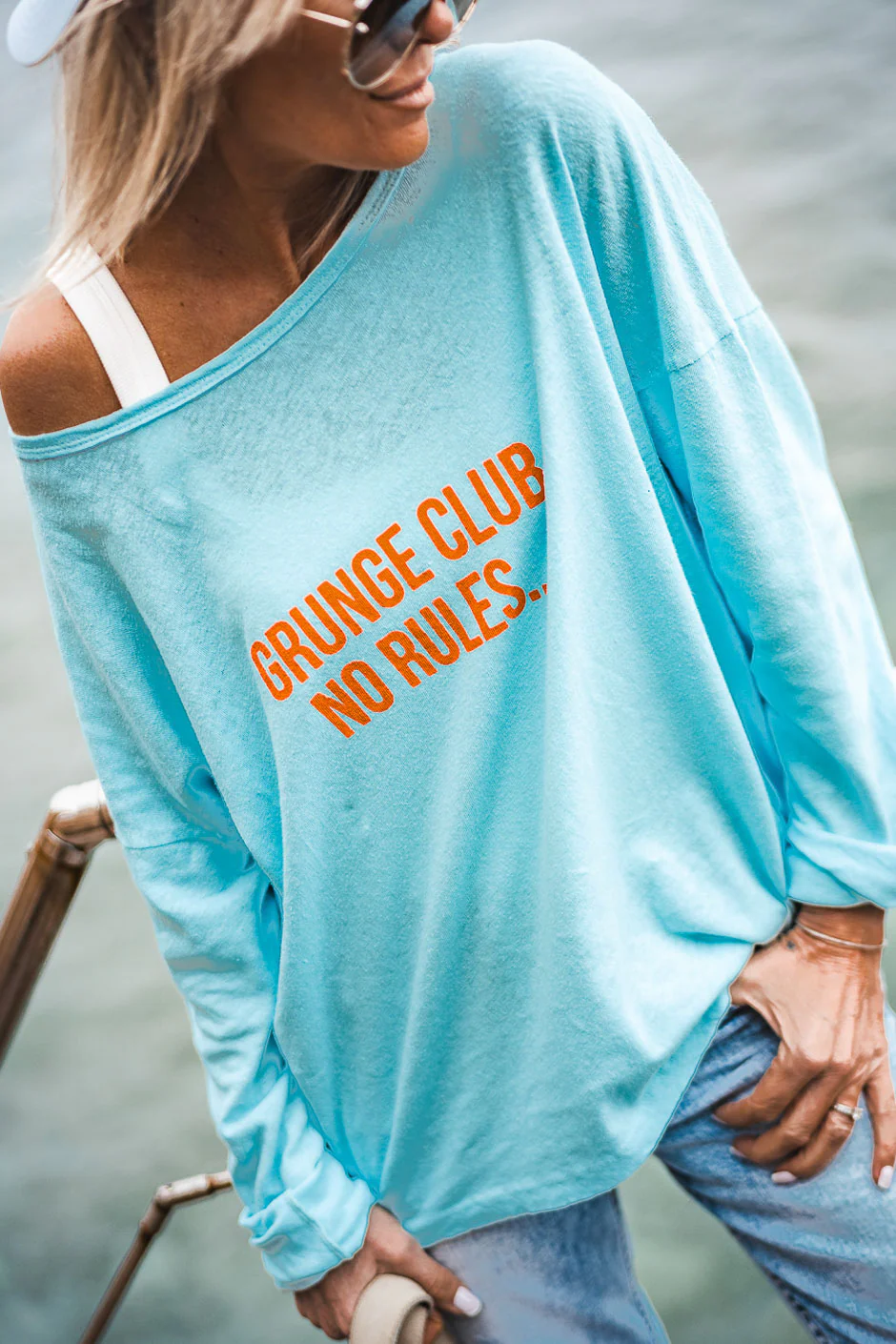 T-SHIRT NO RULES BLEU