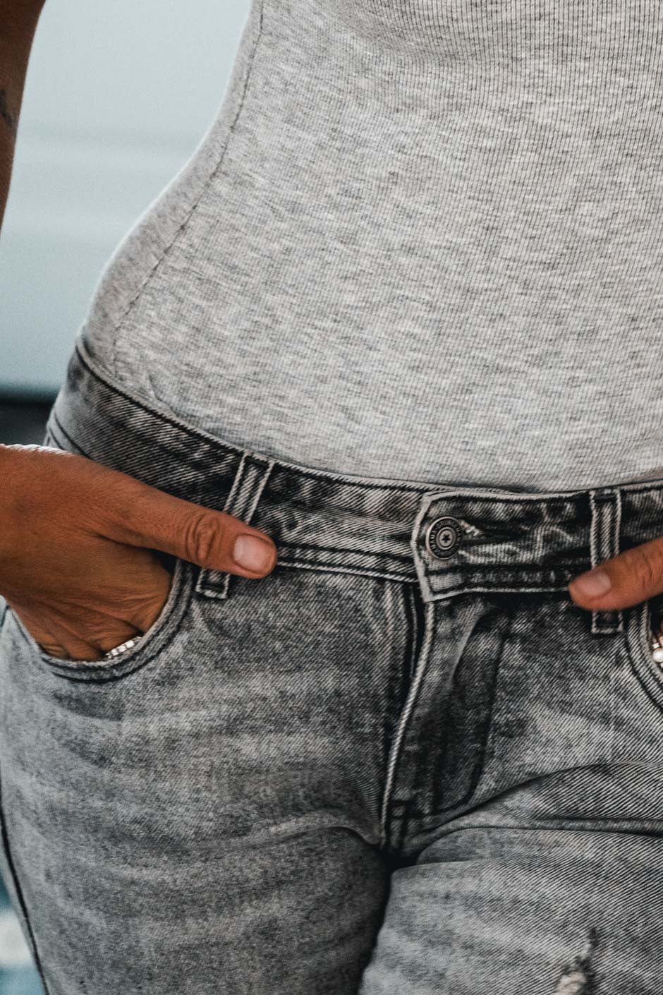 Top Grungemama New Belleme gris - Image 3