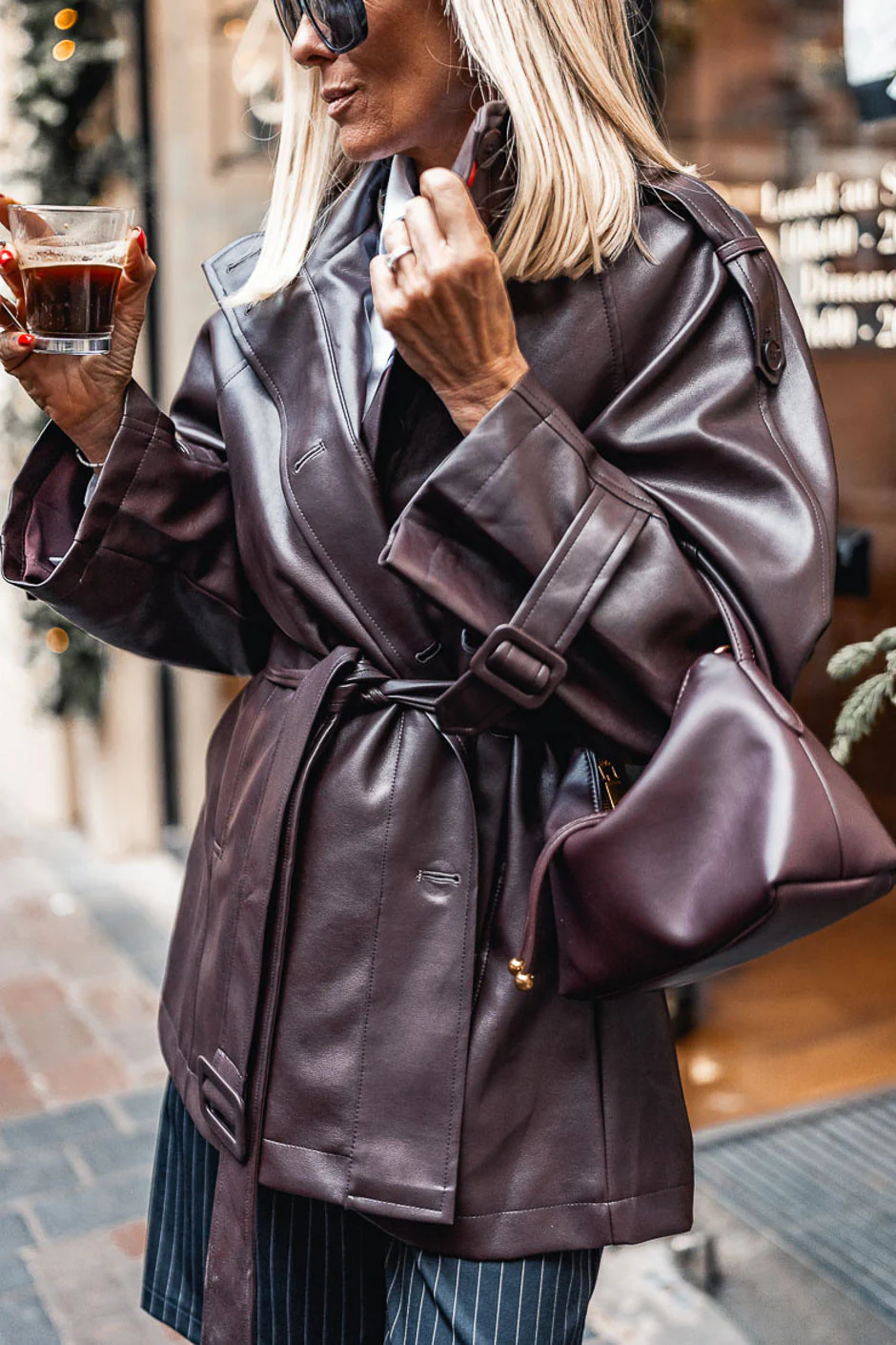 BLOUSON ADARA BORDEAUX - Image 3